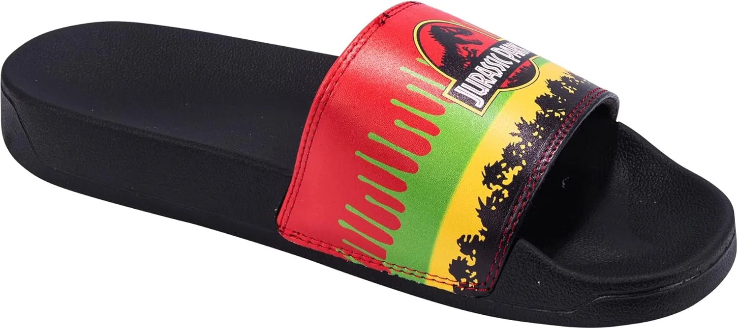 Odd Sox, Slide, Slip On Sandal, Jurassic Jungle Explorer, Soft, Comfortable, Unisex