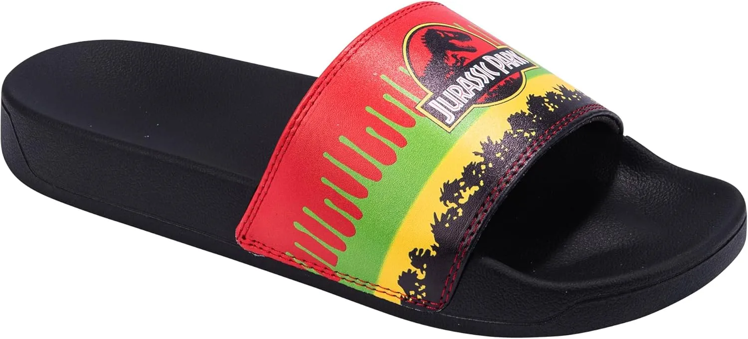 Odd Sox, Slide, Slip On Sandal, Jurassic Jungle Explorer, Soft, Comfortable, Unisex