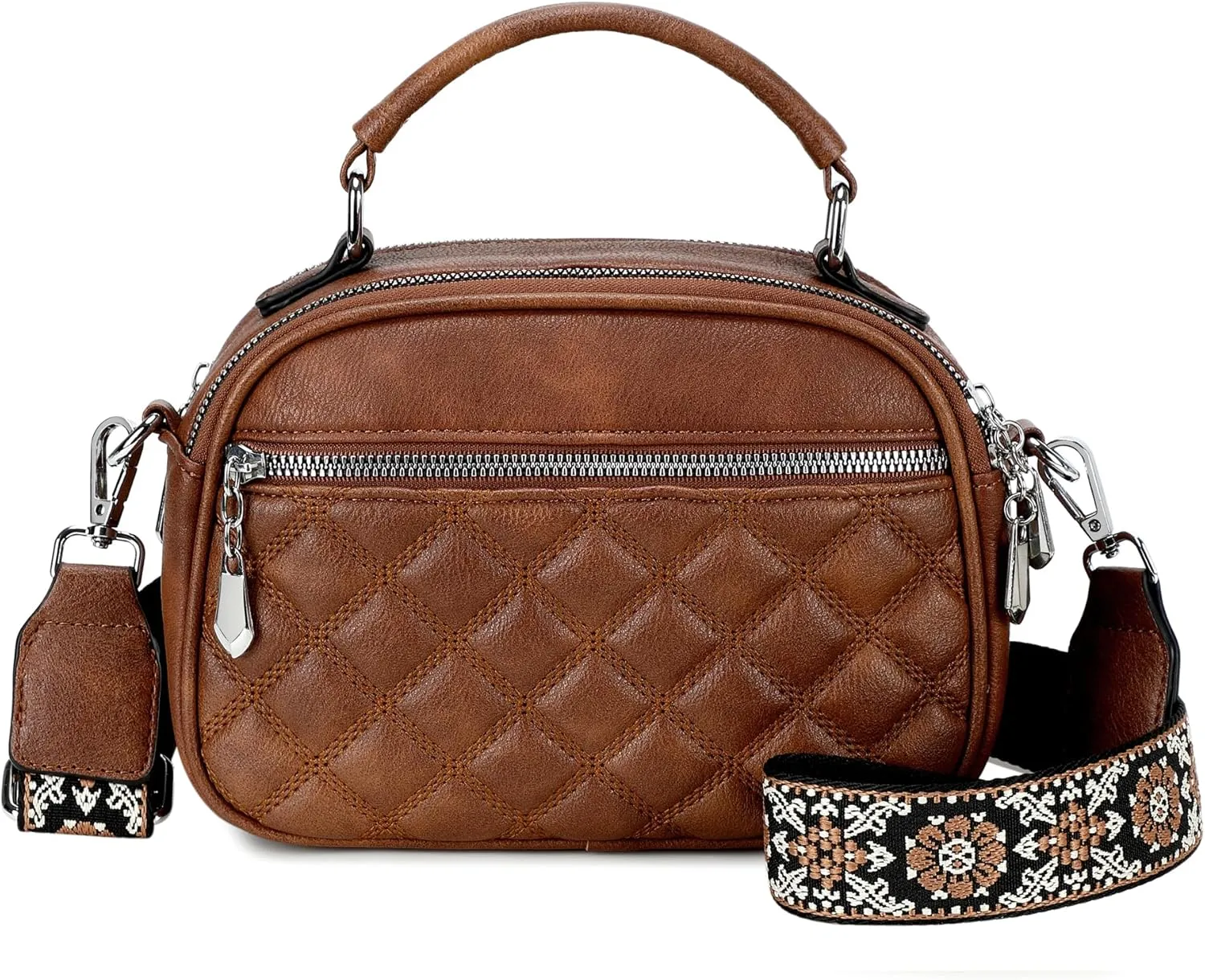 OPAGE Small Crossbody Bags for Women Trendy, Soft PU Leather Womens Crossbody Purse Shoulder Handbags