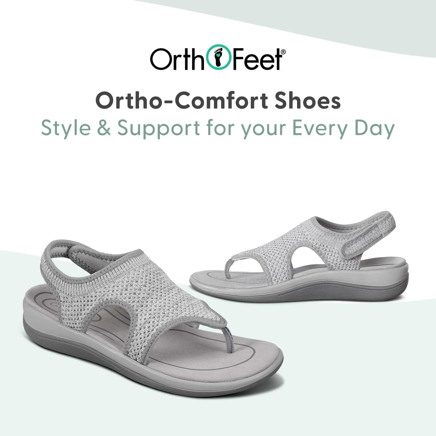Orthofeet Women's Orthopedic Knit Lyra Sandals