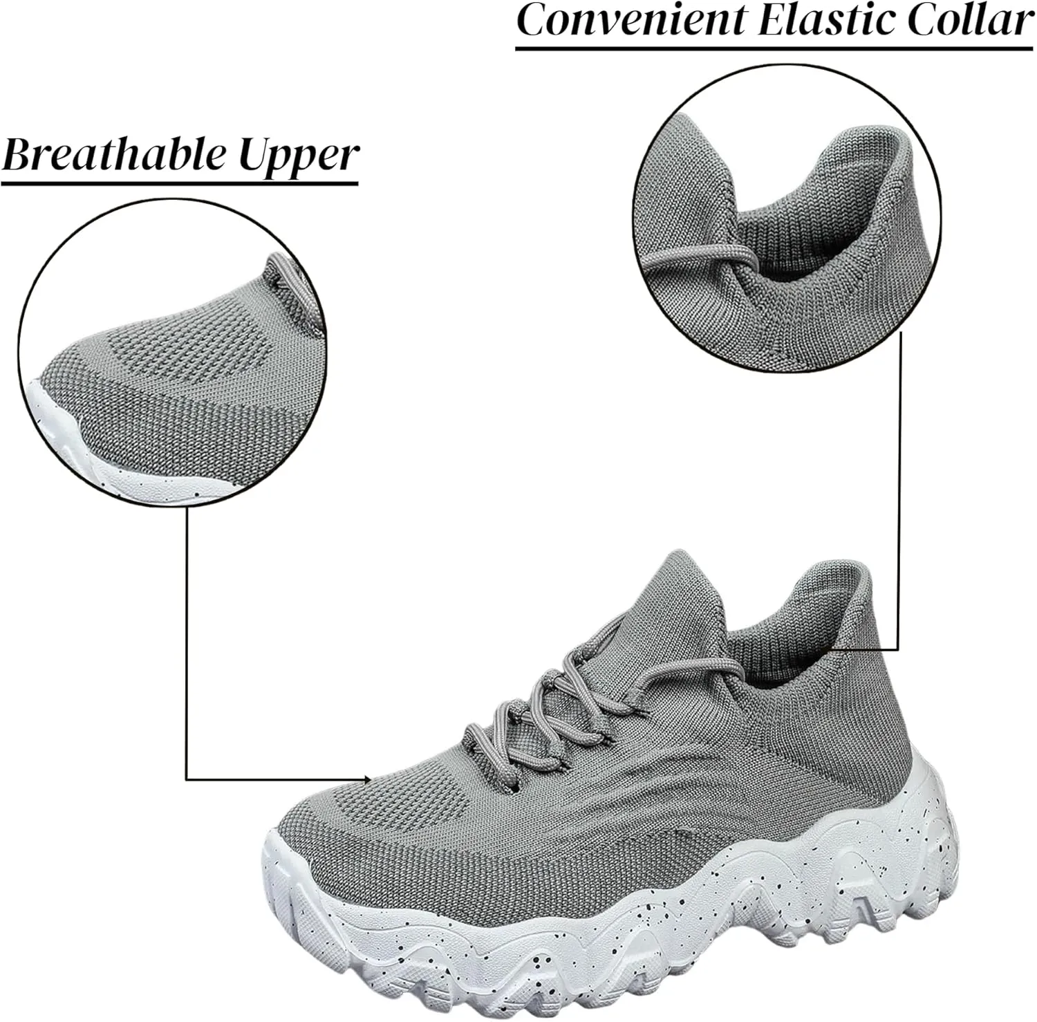 Orthopedic Shoes for Women Woven Breathable Soft Sole Slip on Walking Shoes with Arch Support Daily Commuting Shoes