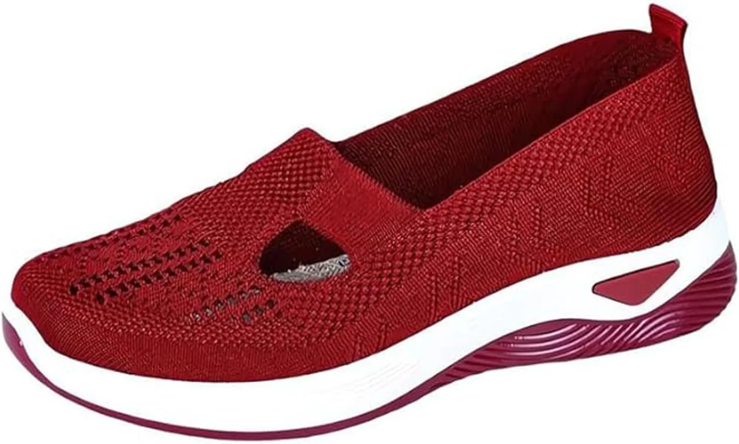 Orthopedic Woven Breathable Soft Slip On Arch Support Walking Casual Running Diabetic Foam Shoes