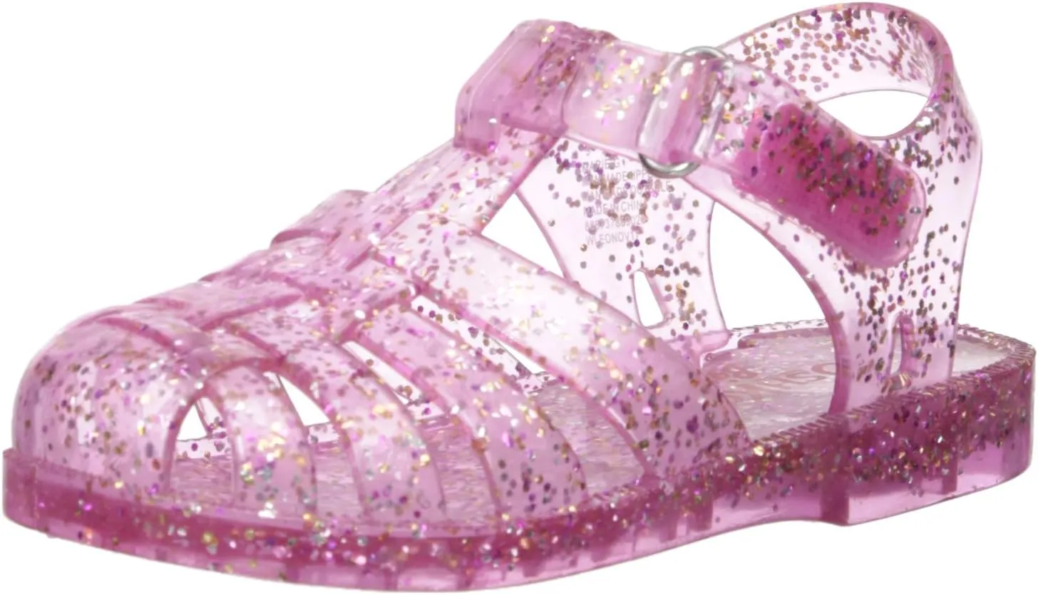OshKosh B'Gosh Girl's Marie Jelly Sandal, Pink, 5 M US Toddler