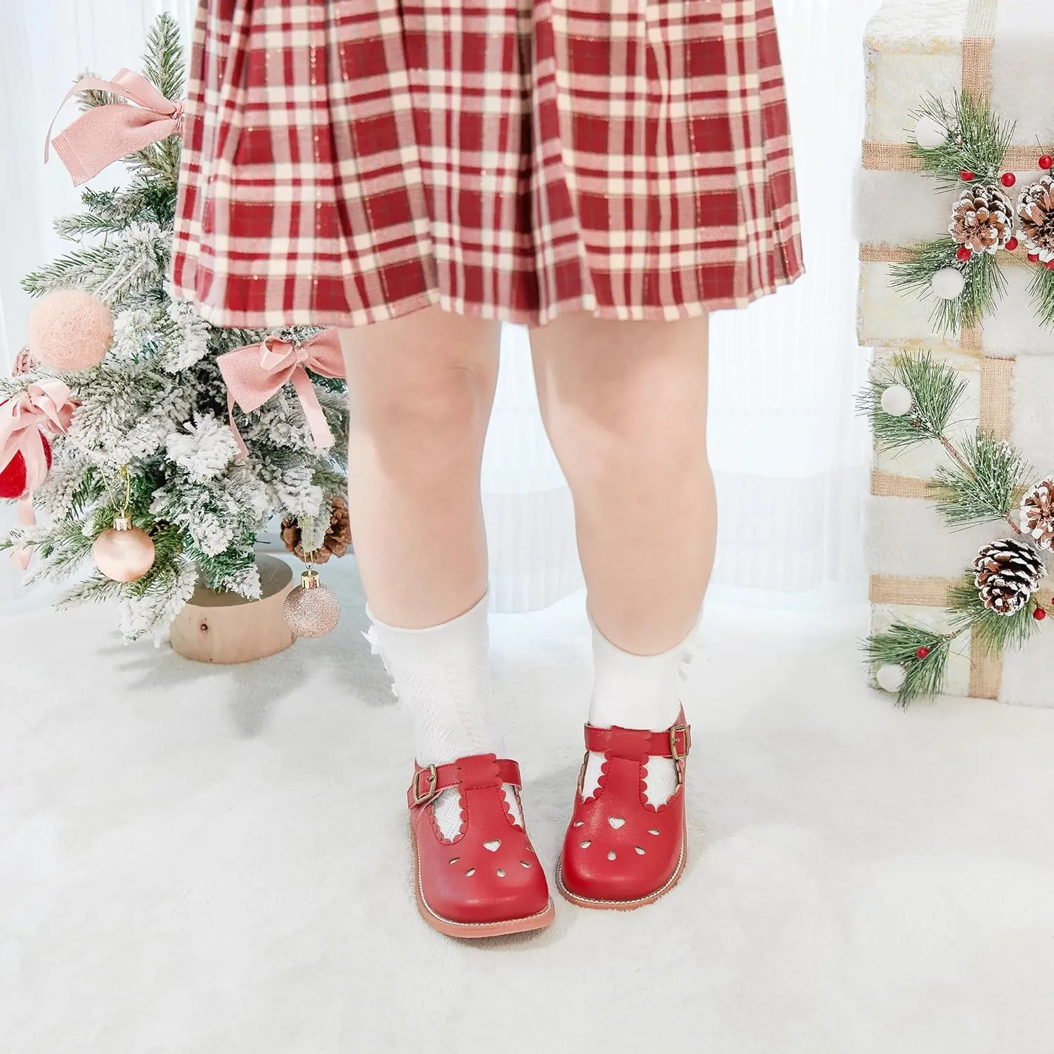 Otter MOMO Toddler/Little Girls Mary Jane Slip-on School Uniform Party Dress Shoes