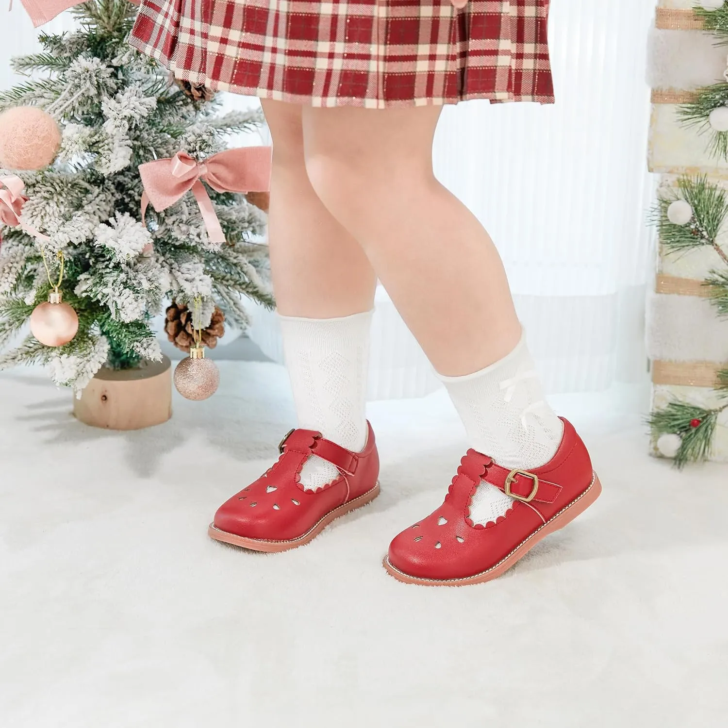 Otter MOMO Toddler/Little Girls Mary Jane Slip-on School Uniform Party Dress Shoes