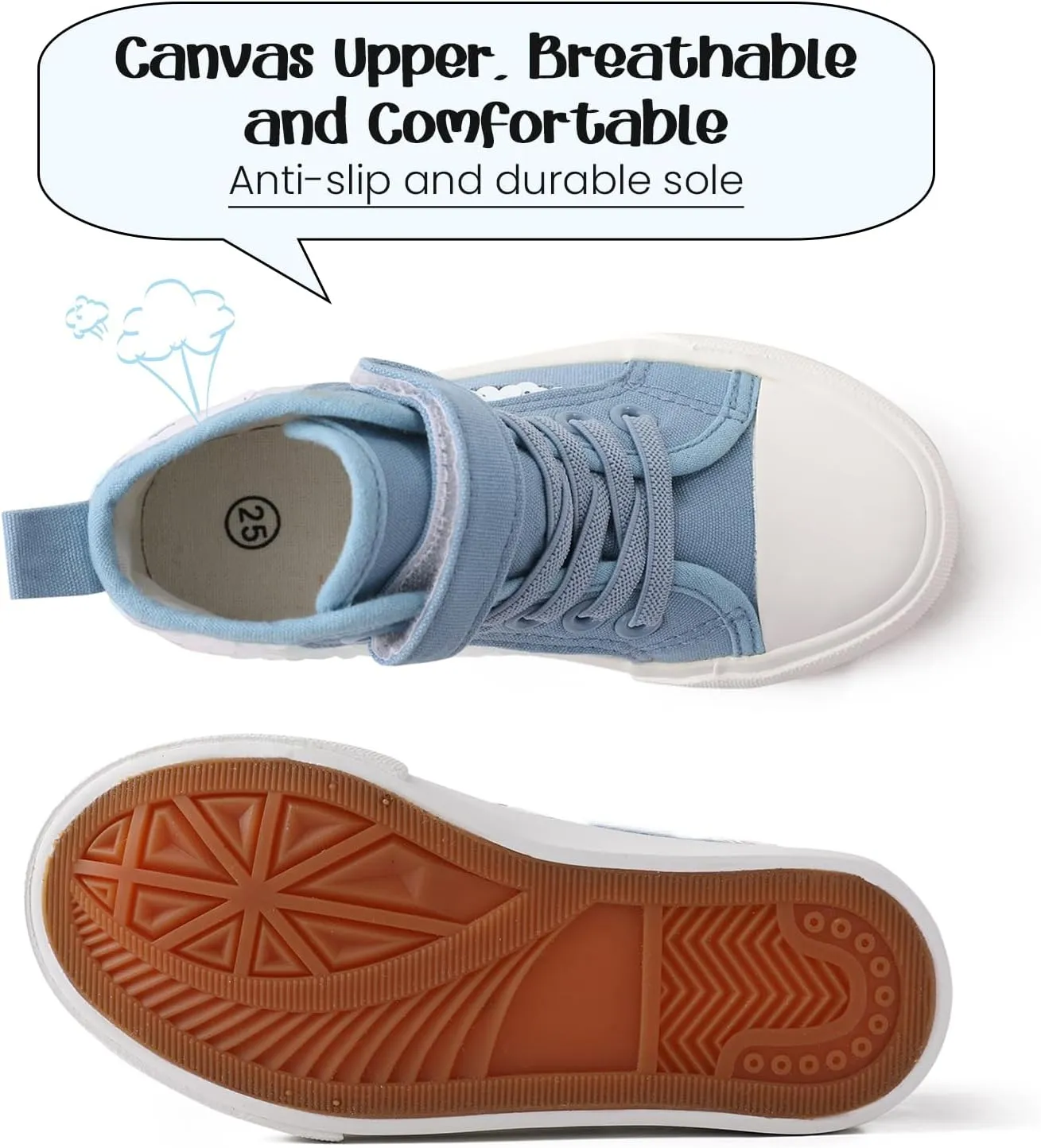 PATPAT Toddler Shoes for Girl & Boy, Toddler Sneakers Little Kid Shoes [Breathable & Comfortable] [Lightweight & Durable] Casual, Stylish and Comfortable Slip-On Canvas Sneaker Toddler Shoes