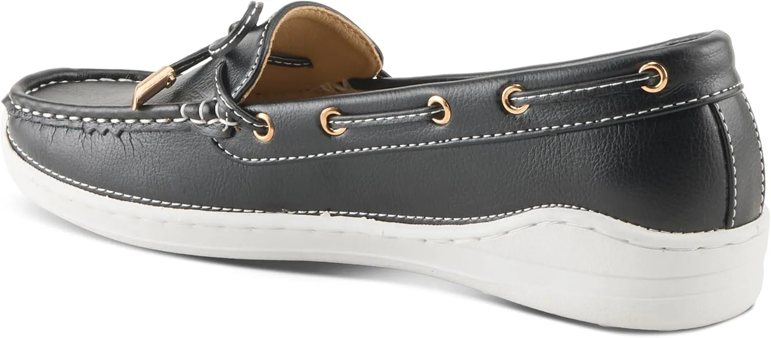 PATRIZIA Women's Wardell Slip-On Boat Shoes – Casual Elegance with Supportive Insole, Lightweight Design