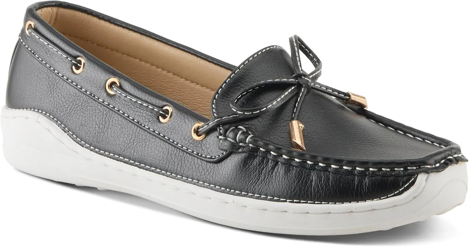 PATRIZIA Women's Wardell Slip-On Boat Shoes – Casual Elegance with Supportive Insole, Lightweight Design