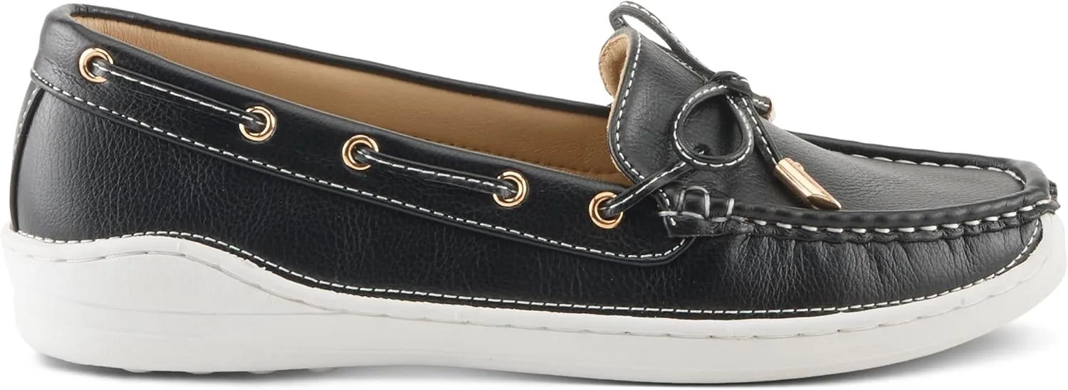 PATRIZIA Women's Wardell Slip-On Boat Shoes – Casual Elegance with Supportive Insole, Lightweight Design