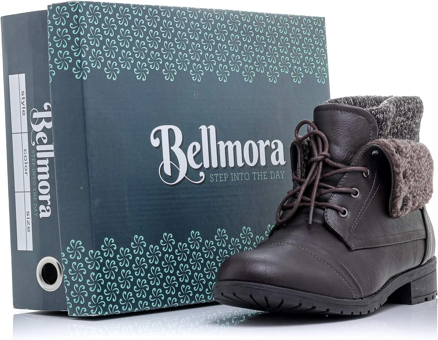 Patty-01 Women's Combat Style Lace Up Ankle Bootie Women's Hiking Boot with Rugged Low Heel