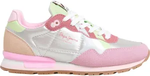 Pepe Jeans Girl's Regular Sneak, Pink Factory Pink, 6 us