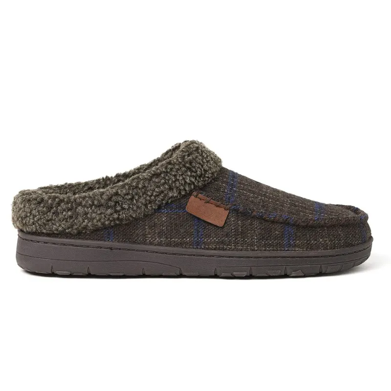 Plaid Slip On Slippers With Soft Lining And Sturdy Sole