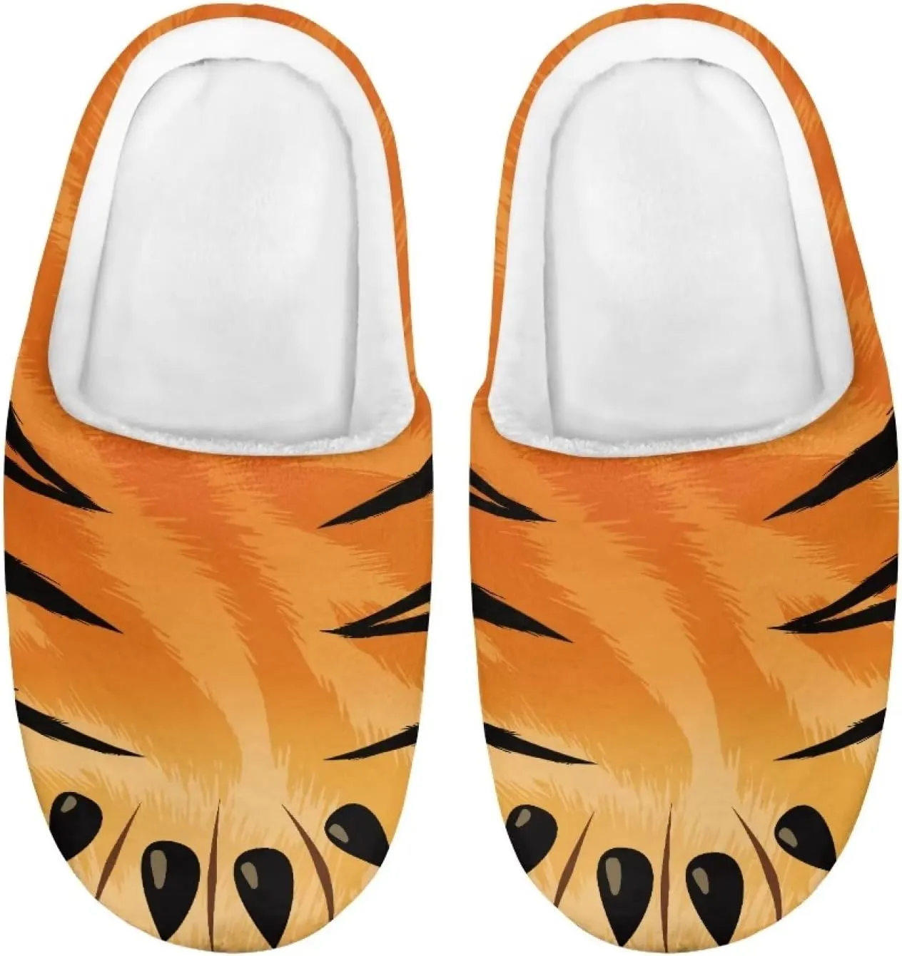 Polero Cute Printed Kids Slippers - Soft Plush Winter Slip On House Slippers