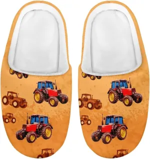 Polero Cute Printed Kids Slippers - Soft Plush Winter Slip On House Slippers