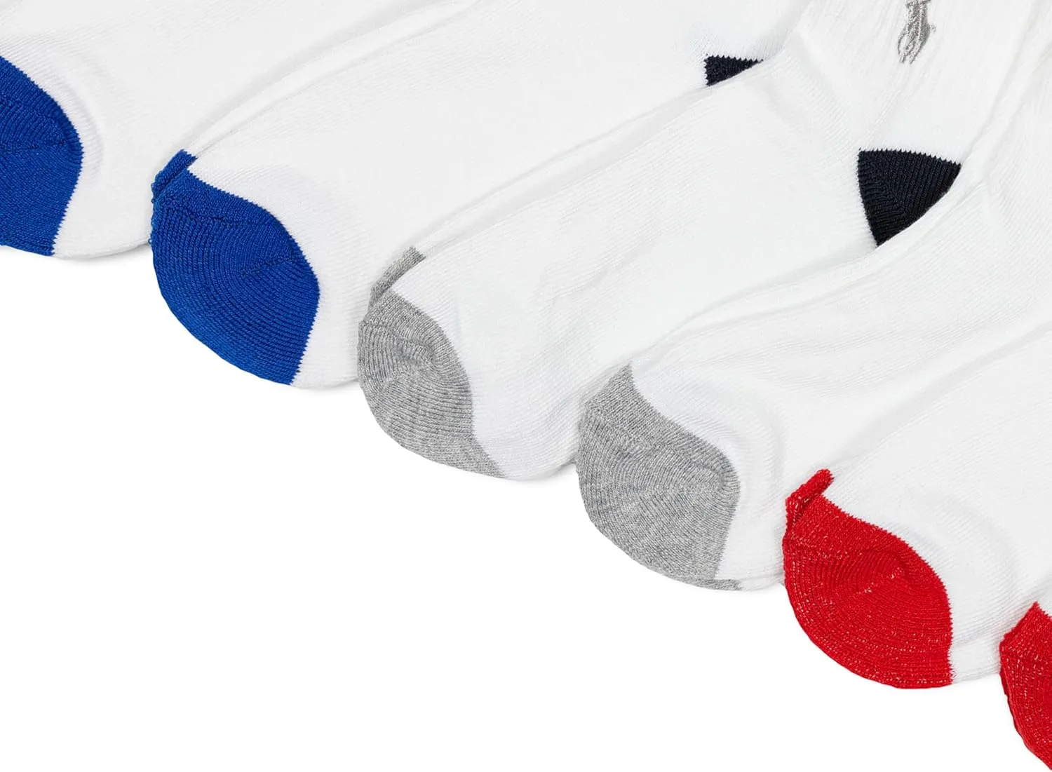 Polo Ralph Lauren Boys' Classic Sport Ankle Socks-6 Pair Pack-Soft Stretchy Yarn & Stay Up Top