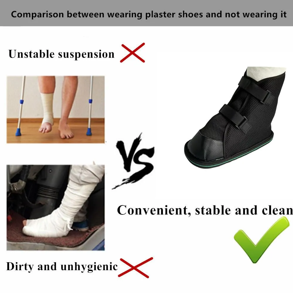 Post-op Shoe, Medical Boot, Adjustable Walking Shoe with Magic Sticks, Recovery Shoe for Post-surgery,Broken Foot or Toe, Unisex, Easy to Wear, for Summer (XL)