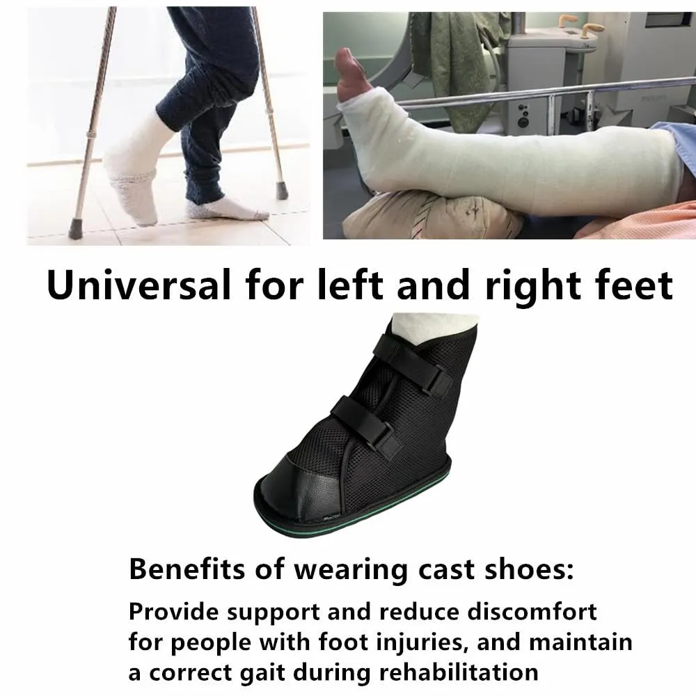Post-op Shoe, Medical Boot, Adjustable Walking Shoe with Magic Sticks, Recovery Shoe for Post-surgery,Broken Foot or Toe, Unisex, Easy to Wear, for Summer (XL)