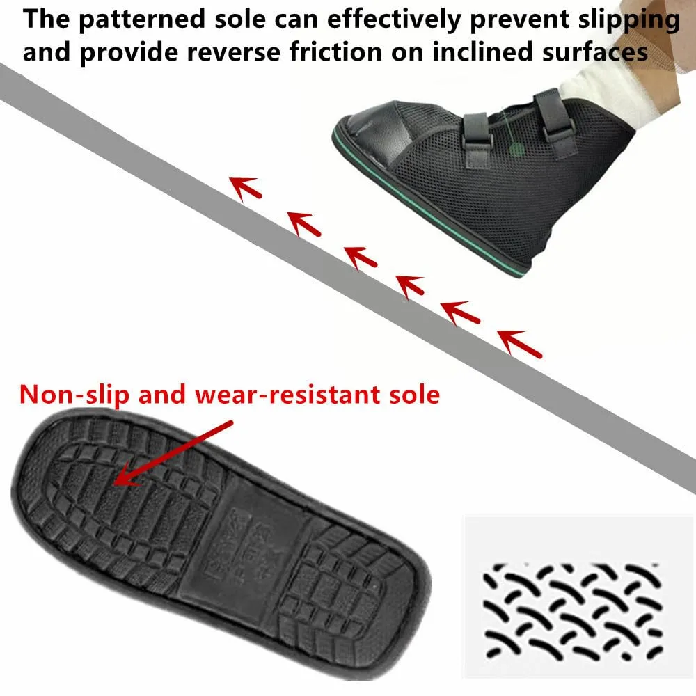 Post-op Shoe, Medical Boot, Adjustable Walking Shoe with Magic Sticks, Recovery Shoe for Post-surgery,Broken Foot or Toe, Unisex, Easy to Wear, for Summer (XL)