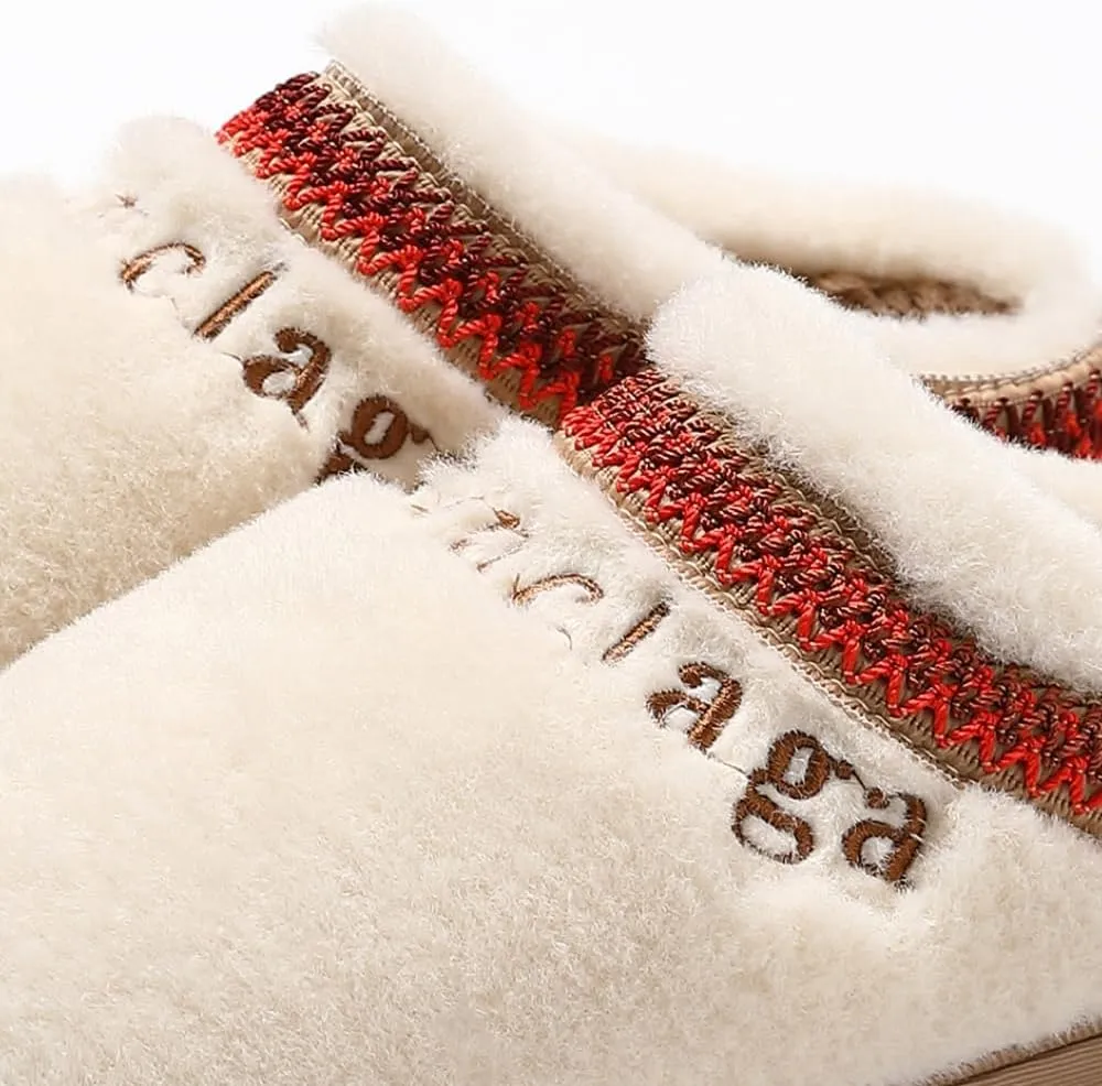 Premium Comfort Furry Thermal Non Slip Men's Fuzzy House Slippers Inddor Soft Extra Warm Shoes Memory Foam Sole