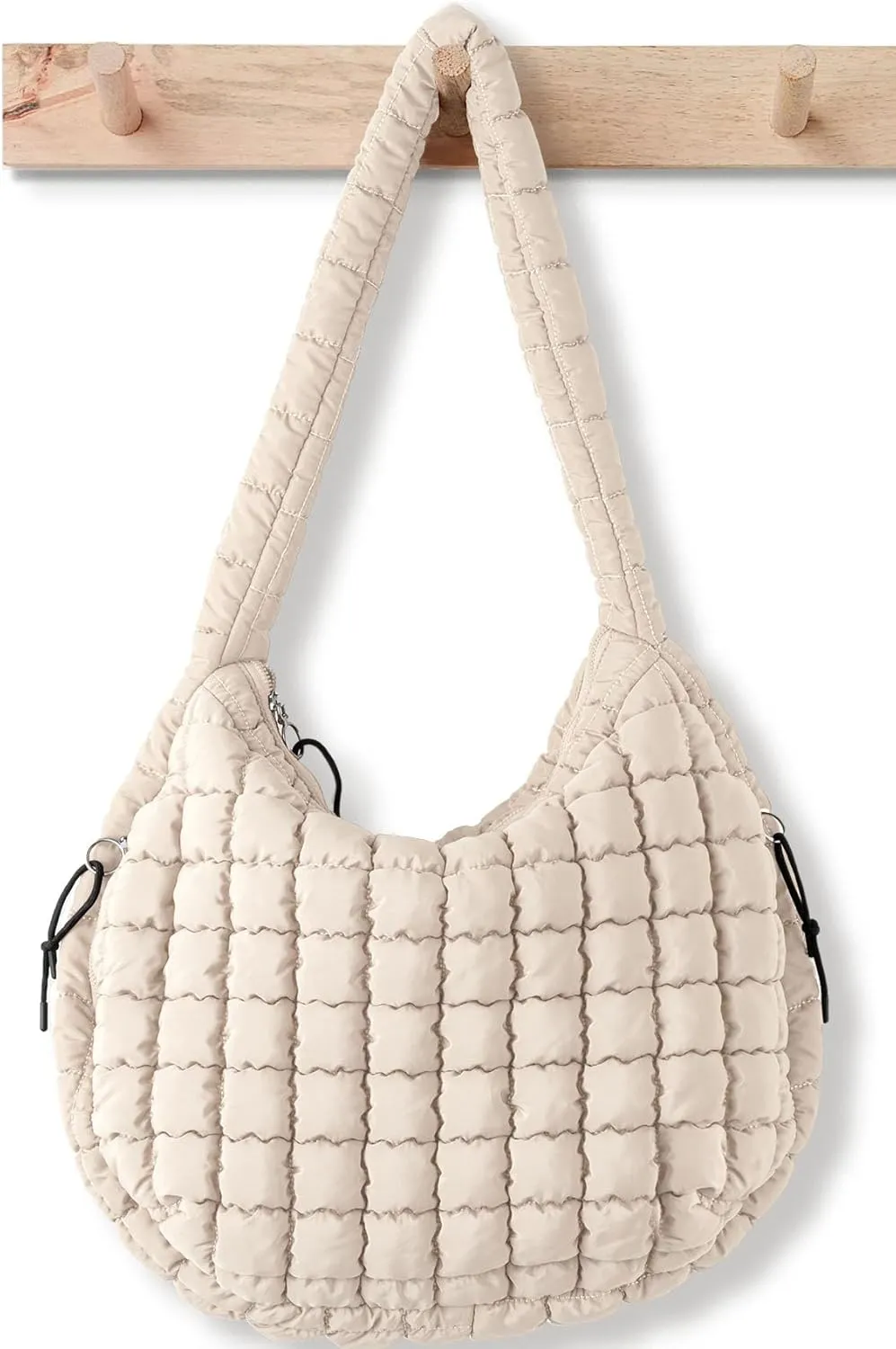 Puffer Tote Bag for Women Large Quilted Tote Bag Quilted Carryall Bag Soft Puffy Crossbody Bag Hobo Handbags Puff Purse