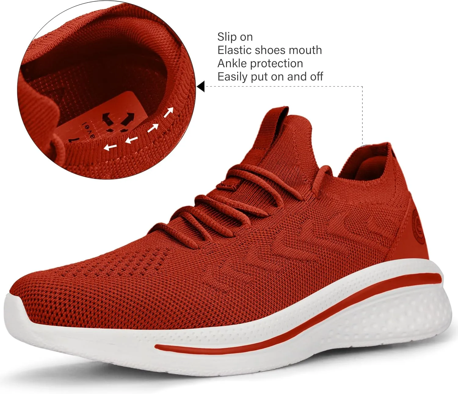 Pujcs Womens Sneakers Slip On Walking Shoes Breathable Running Shoes Lightweight Mesh Gym Shoes Non Slip Workout Shoes
