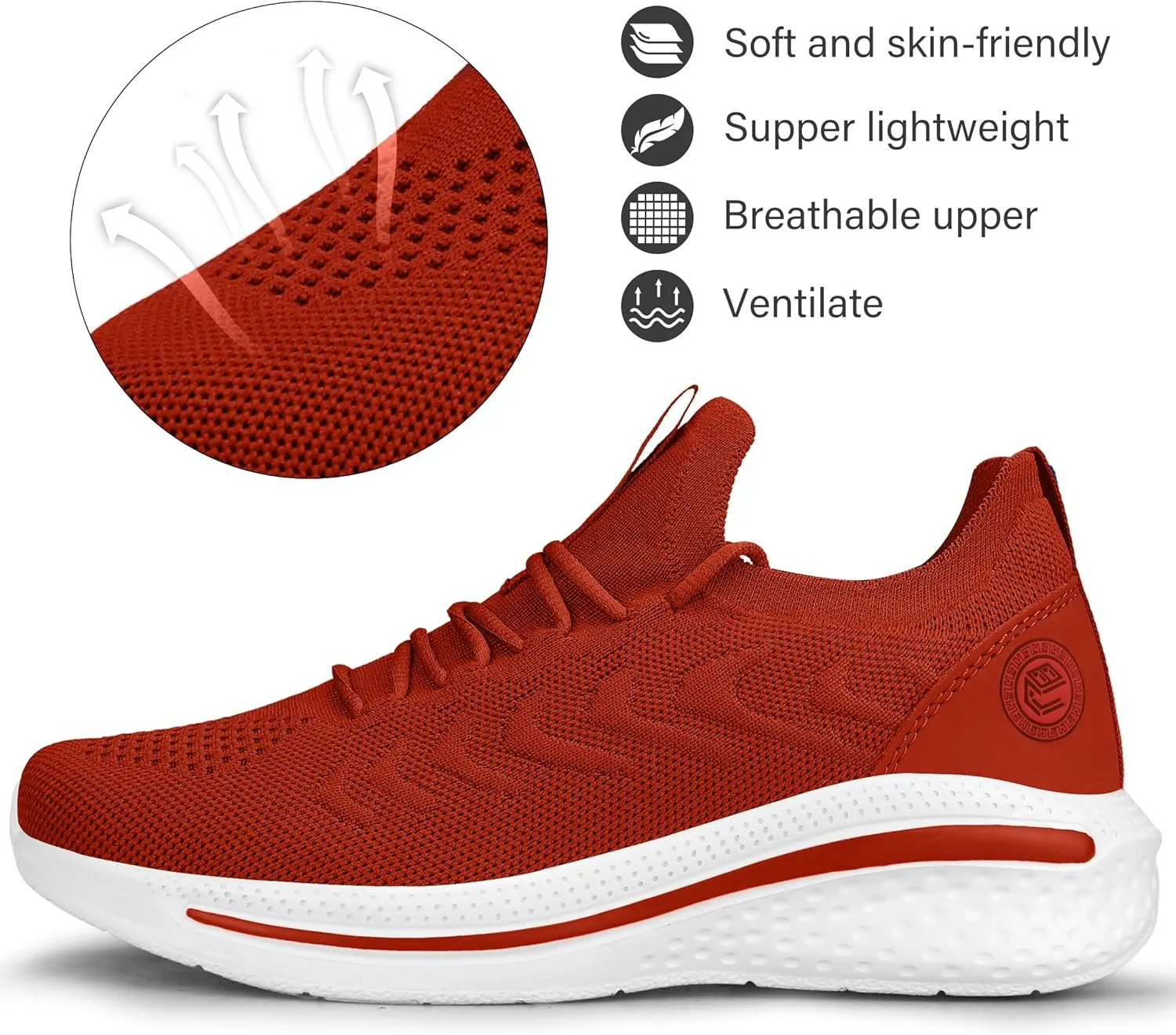 Pujcs Womens Sneakers Slip On Walking Shoes Breathable Running Shoes Lightweight Mesh Gym Shoes Non Slip Workout Shoes