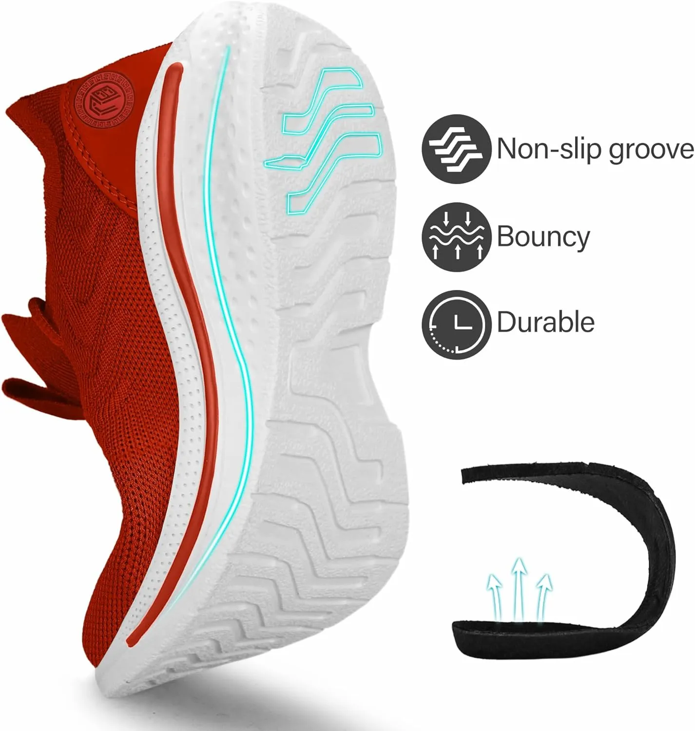 Pujcs Womens Sneakers Slip On Walking Shoes Breathable Running Shoes Lightweight Mesh Gym Shoes Non Slip Workout Shoes