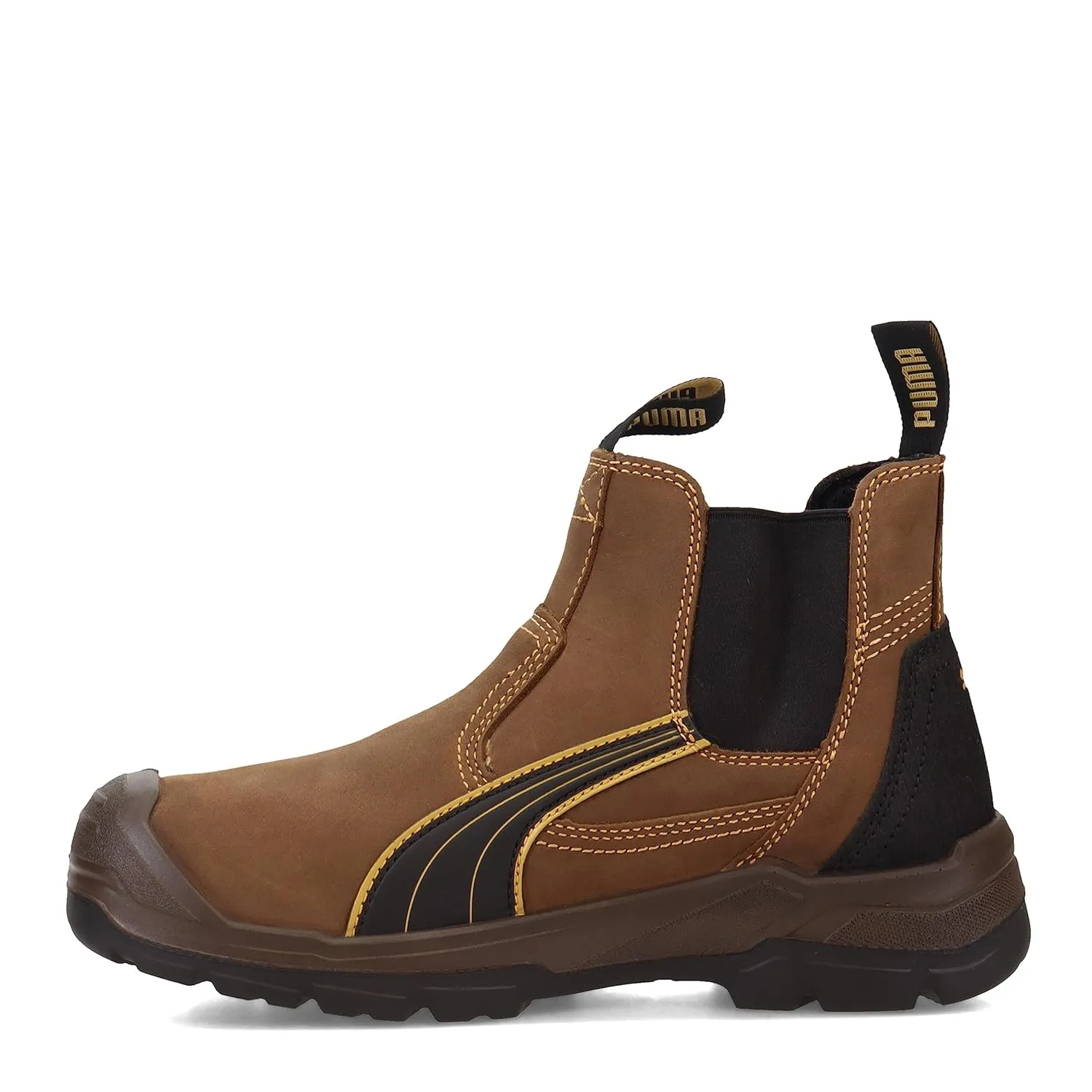 PUMA Men's Tanami Double Gore Brown Soft Toe Mid Industrial Shoe, 9