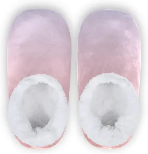 Purple Rose Gradient House Slippers Non-Slip Soft Comfy Slippers for Wedding