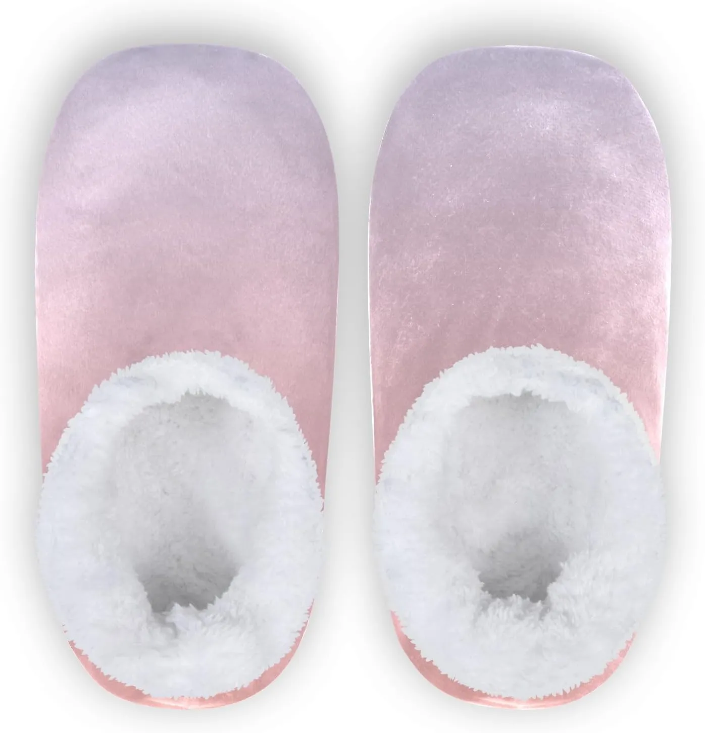 Purple Rose Gradient House Slippers Non-Slip Soft Comfy Slippers for Wedding