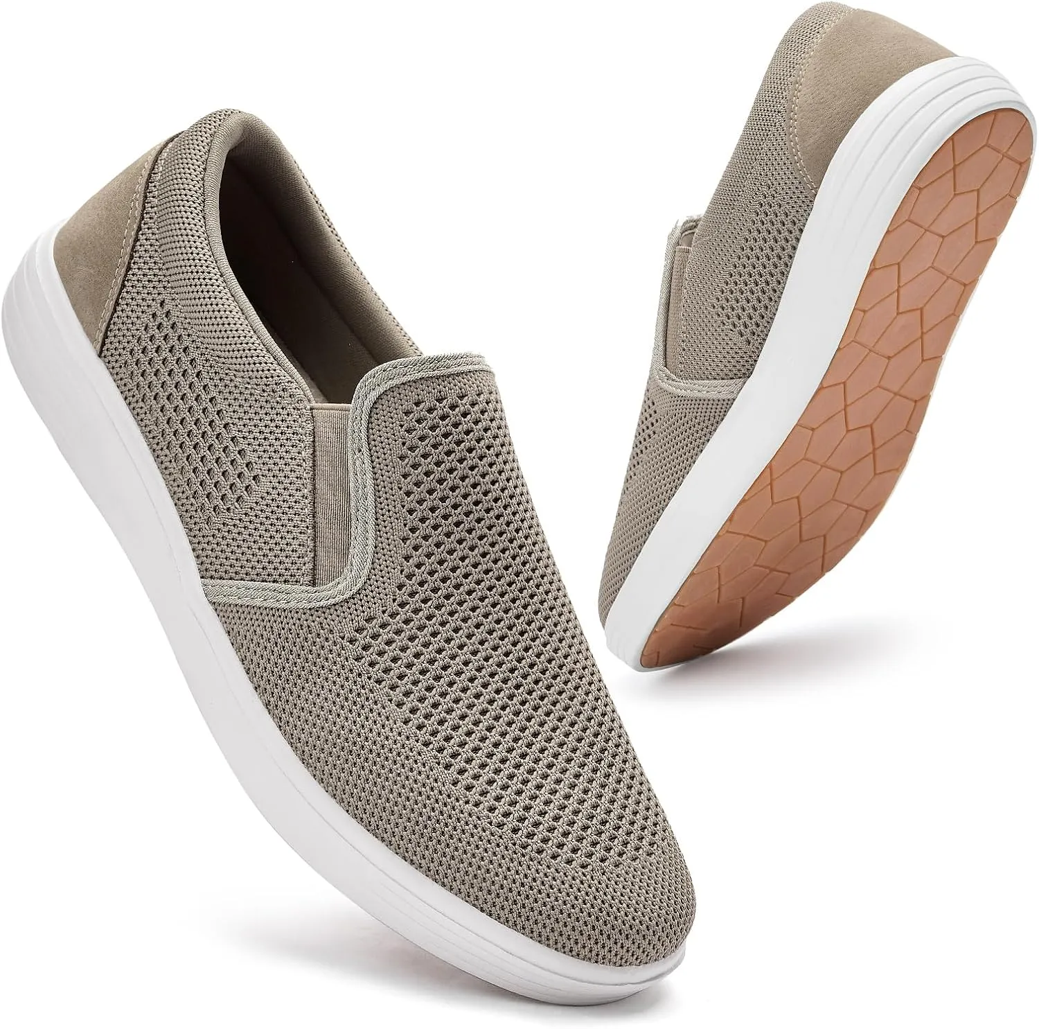 Puxowe Men's Casual Slip On Walking Shoes Mesh Comfortable Loafer