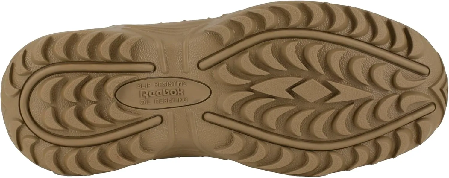Reebok Work Mens Rapid Response Rb 8 Inch Electrical Hazard Composite Toe Work Safety Shoes Casual - Beige