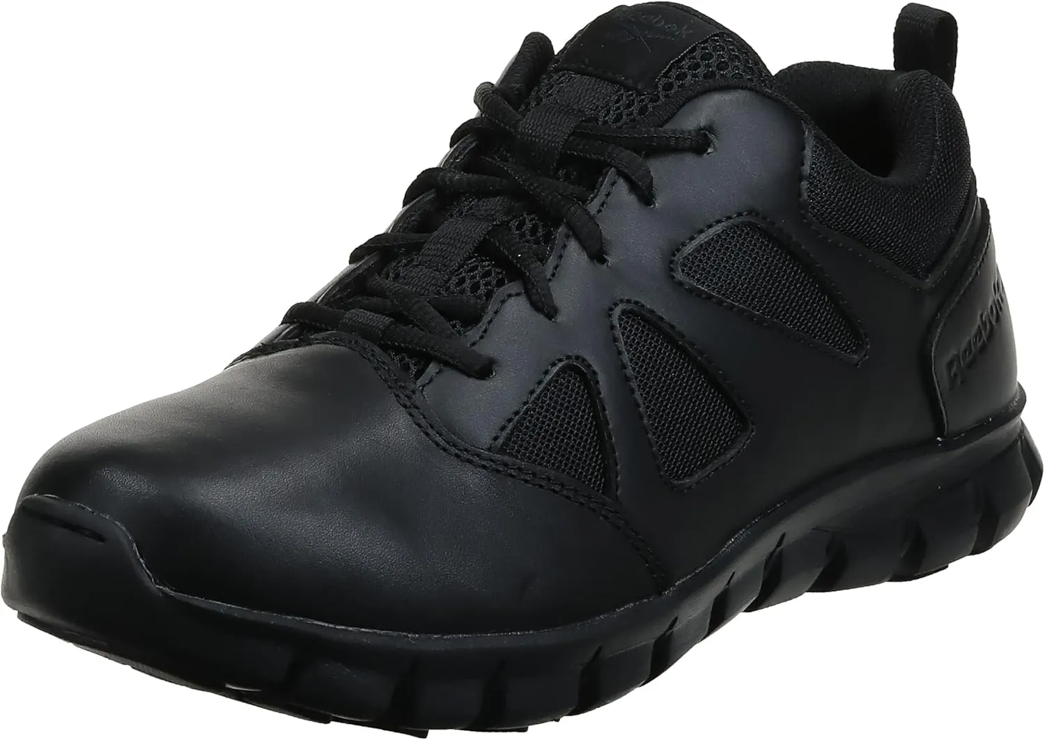 Reebok Work Men's Rb8405 Sublite Cushion Tactical Mid Cut Soft Toe Shoe Black Military