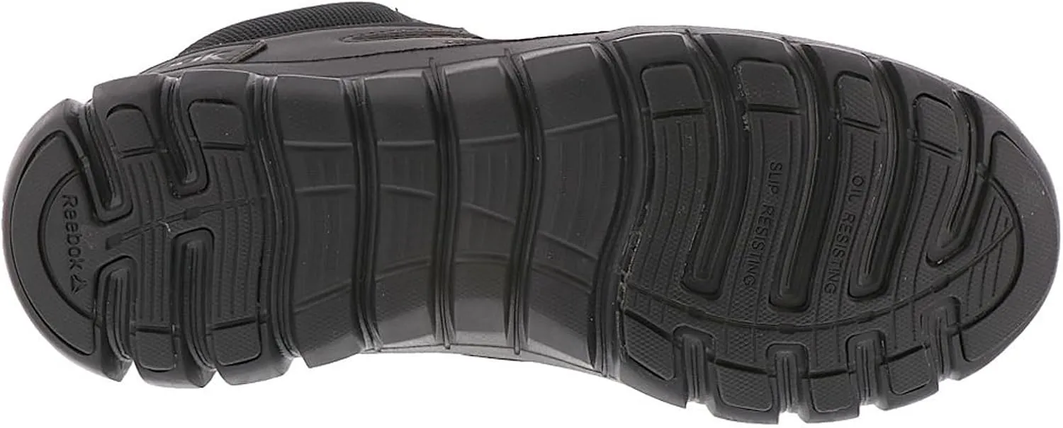 Reebok Work Men's Rb8405 Sublite Cushion Tactical Mid Cut Soft Toe Shoe Black Military