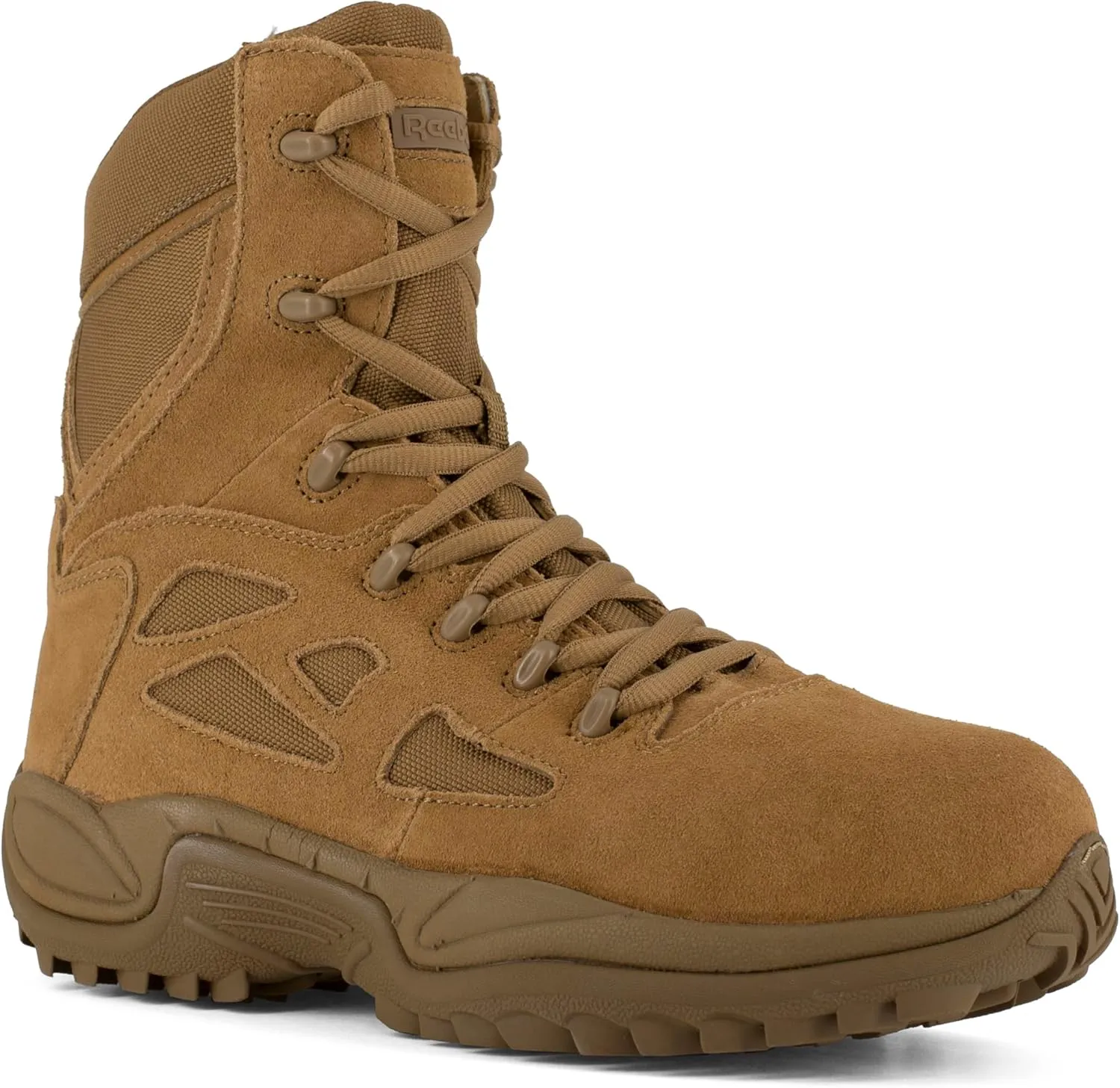 Reebok Work Womens Rapid Response Rb 8 Inch Electrical Composite Toe Work Safety Shoes Casual - Brown