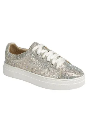 Rhinestone Dressy and Comfortable Lace Up Sneaker