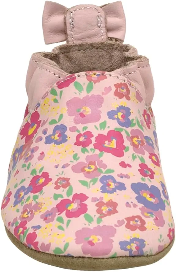 Robeez Baby Girls and Unisex Soft Soles Slip-Resistant Crib Shoes Slippers for Infant and Toddler, 0-24 Months