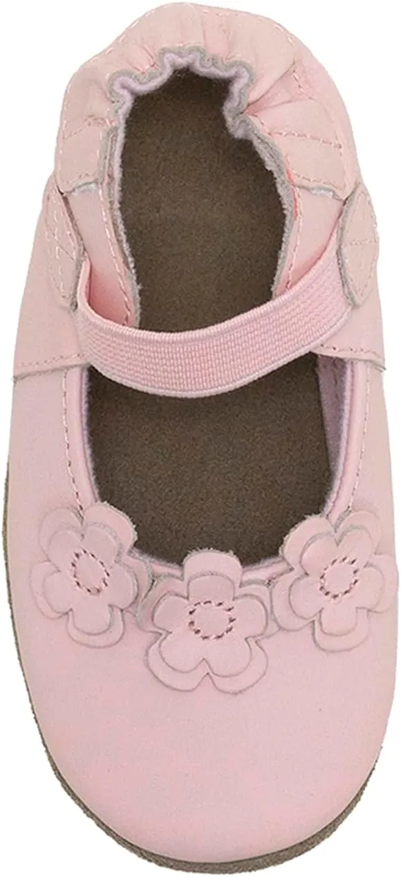 Robeez Baby Girls and Unisex Soft Soles Slip-Resistant Crib Shoes Slippers for Infant and Toddler, 0-24 Months