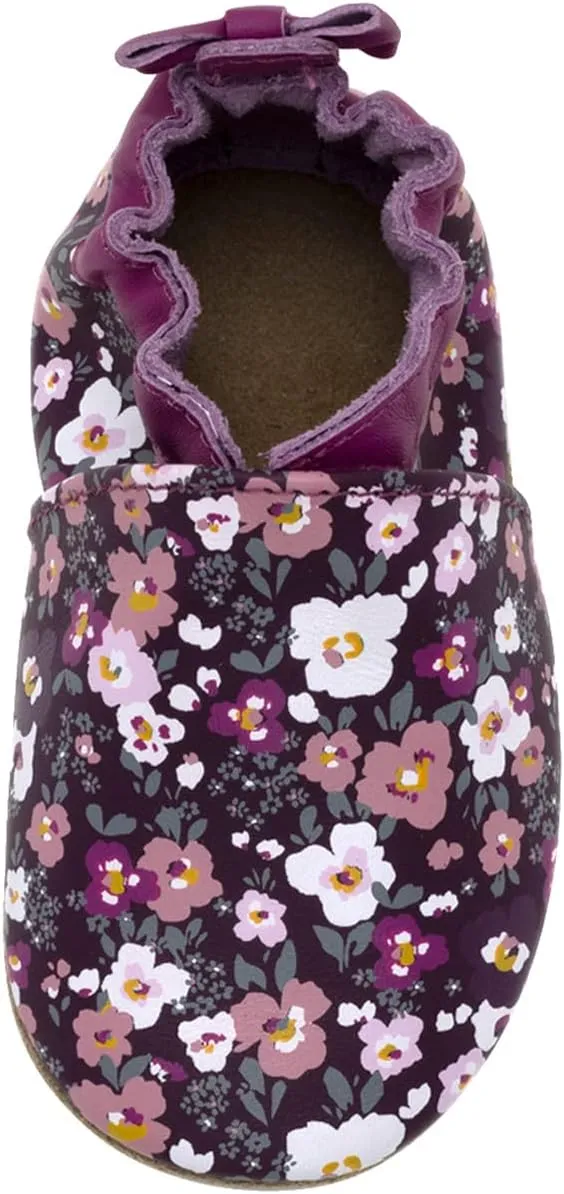 Robeez Baby Girls and Unisex Soft Soles Slip-Resistant Crib Shoes Slippers for Infant and Toddler, 0-24 Months