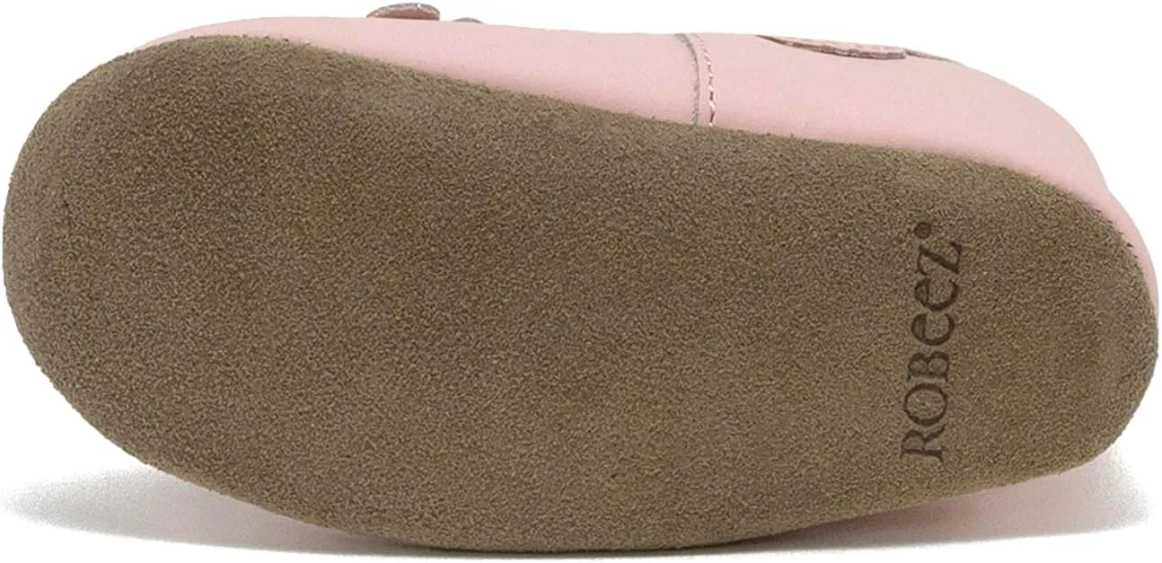 Robeez Baby Girls and Unisex Soft Soles Slip-Resistant Crib Shoes Slippers for Infant and Toddler, 0-24 Months