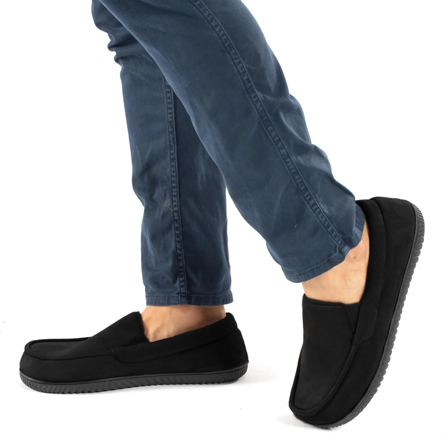 RockDove Men's Alexander Flannel Lined Loafer Slipper