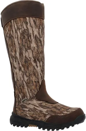 ROCKY Kids Spike Waterproof Snake Boot, Mossy Oak Bottom Land, Size 5(M)