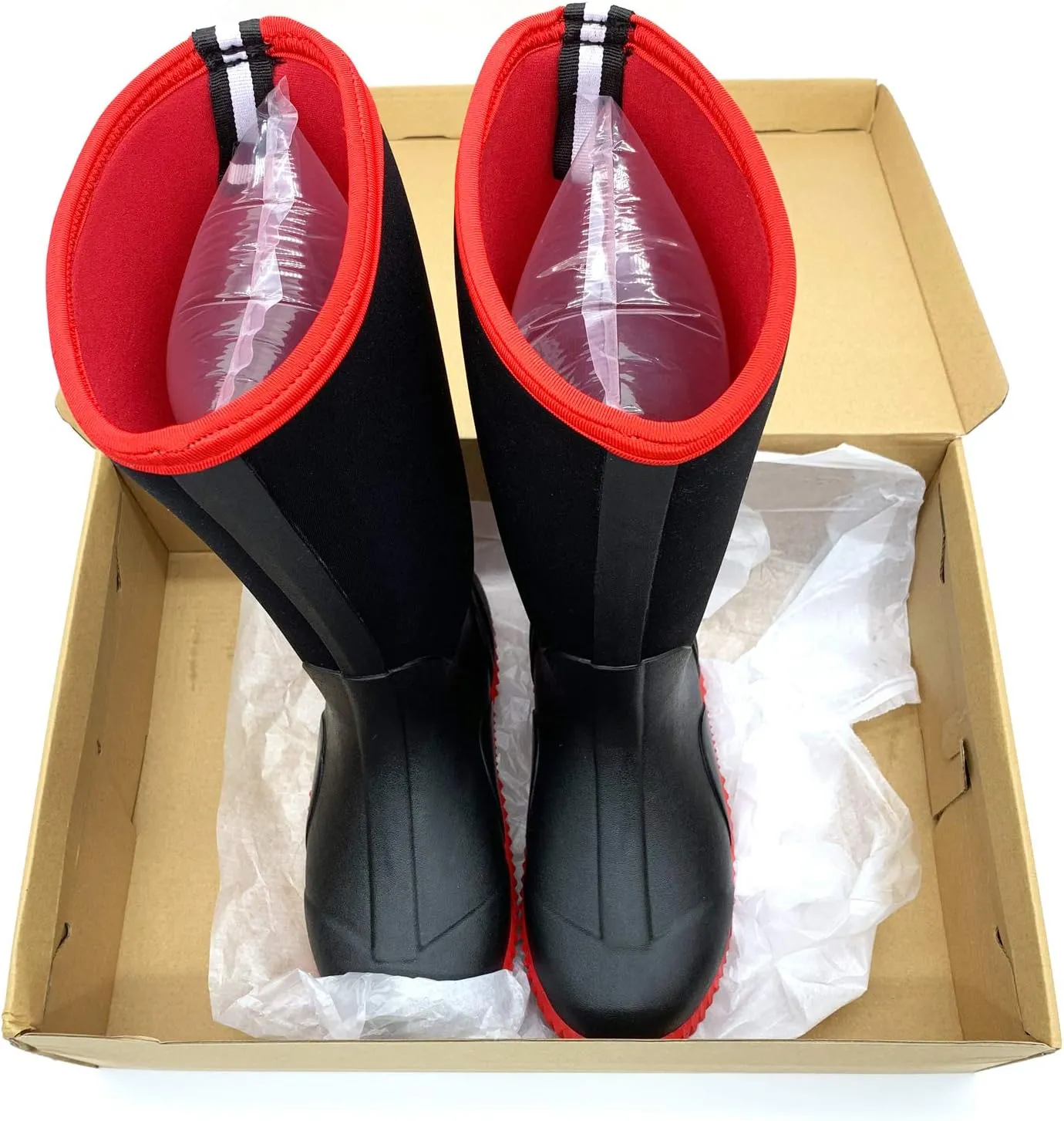 Rongee Rubber Boots for Women Waterproof Rain Boots Neoprene Insulated for Garden Outdoor Boots Mid Calf