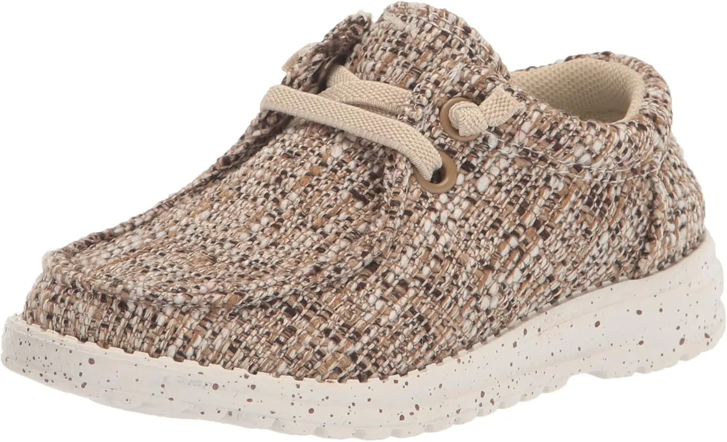 ROPER Unisex-Child Tan Multi Fabric Upper Loafer