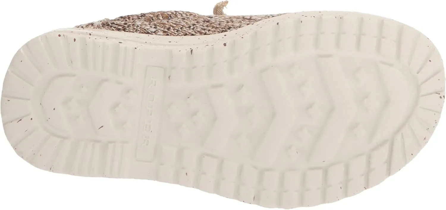 ROPER Unisex-Child Tan Multi Fabric Upper Loafer
