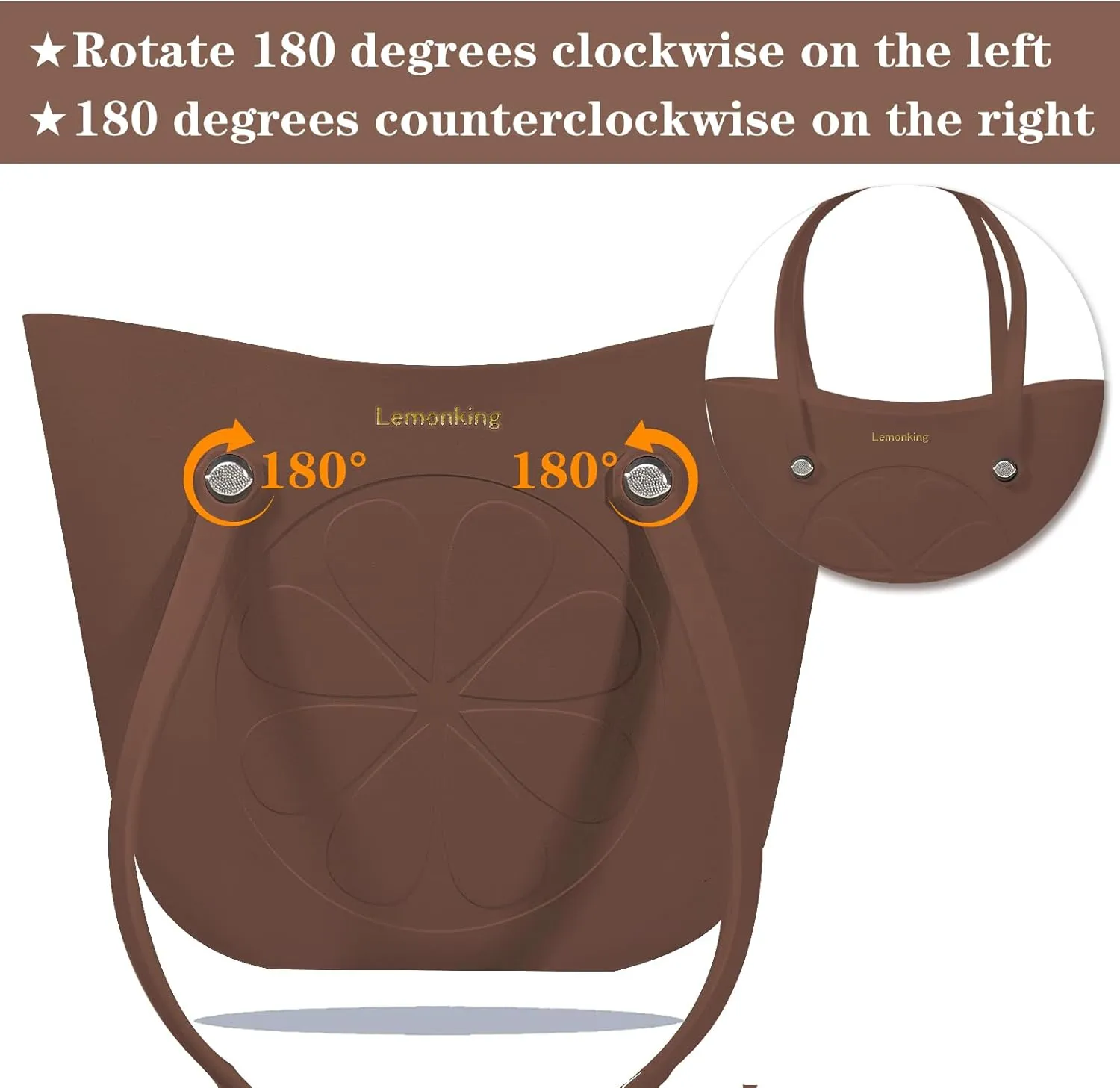 Rubber Beach Bag Large Waterproof Lightweight Washable Durable Bogo Bag Women Rubber Tote Bag for Beach, Pool, Gym