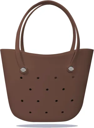 Rubber Beach Bag Large Waterproof Lightweight Washable Durable Bogo Bag Women Rubber Tote Bag for Beach, Pool, Gym