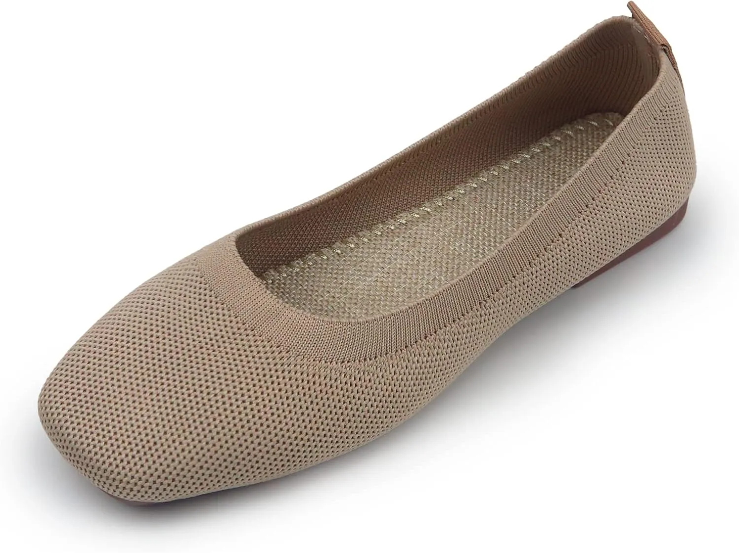 RVROVIC Women Flat Shoes Knitted Lightweight Slip-on Loafers Breathabel Soft Comfortable Ballet Flats