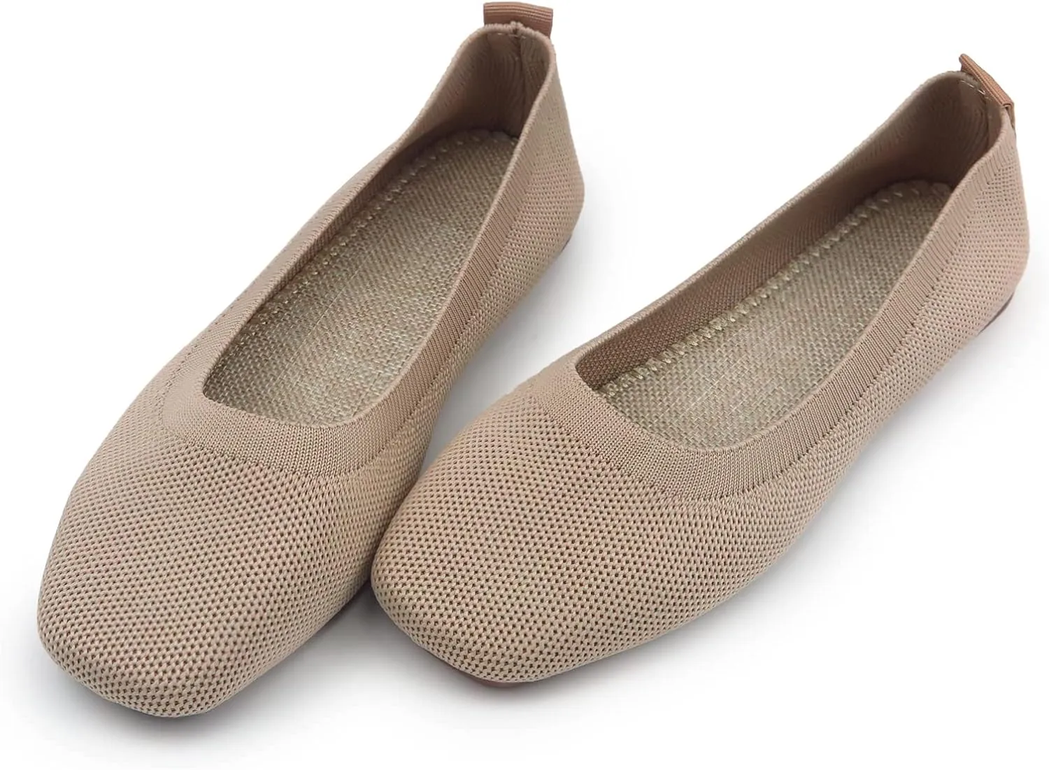 RVROVIC Women Flat Shoes Knitted Lightweight Slip-on Loafers Breathabel Soft Comfortable Ballet Flats