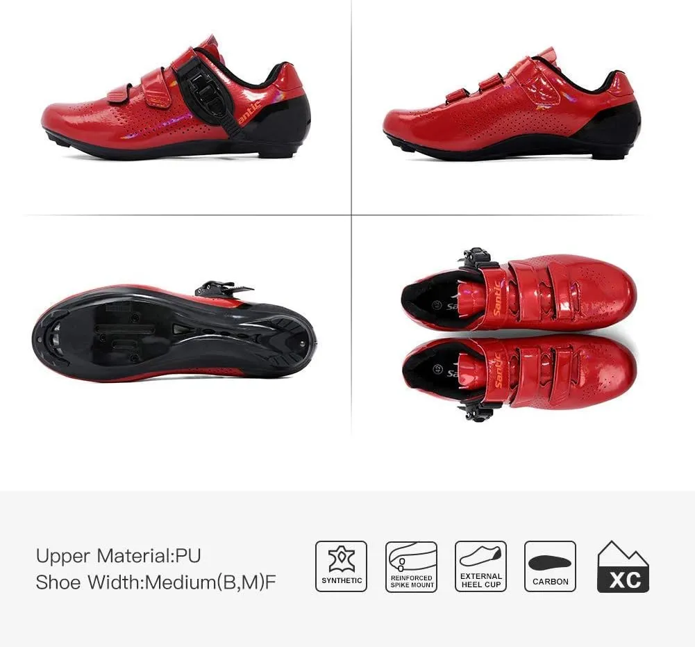 Santic Unisex Cycling Shoes Bike Shoes Indoor Cycling Shoe Suitable for Look Delta & Peleton